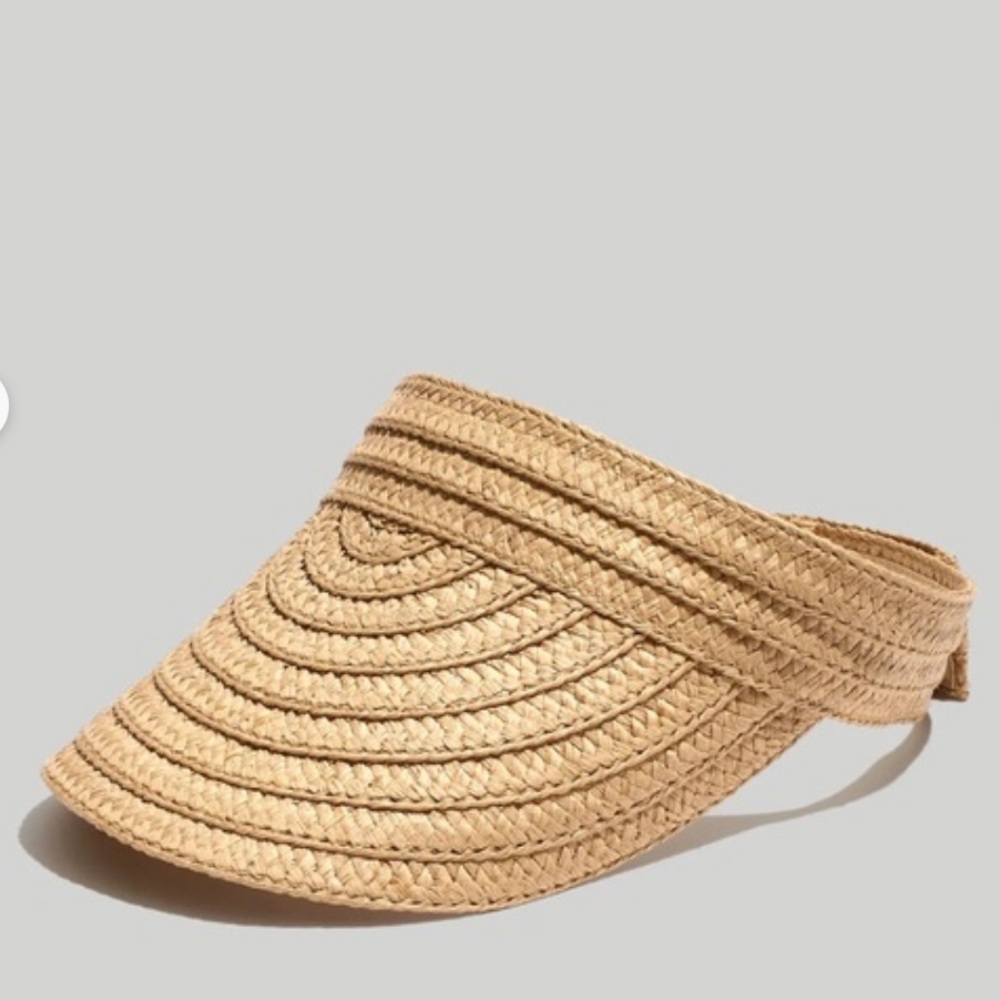 Madewell Packable Braided Straw Visor - Picture 2 of 5